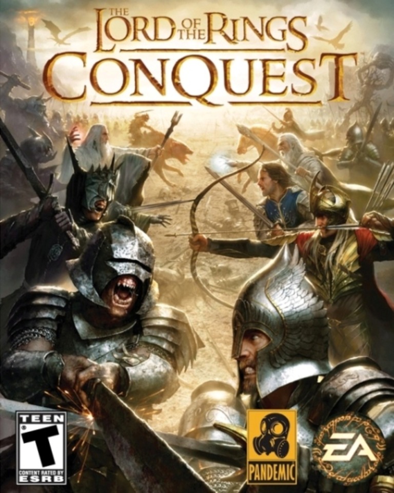 Portada del videojuego The Lord of the Rings: Conquest.