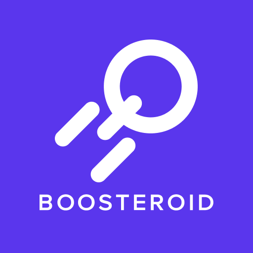 Logotipo de Boosteroid, plataforma de juegos en la nube 