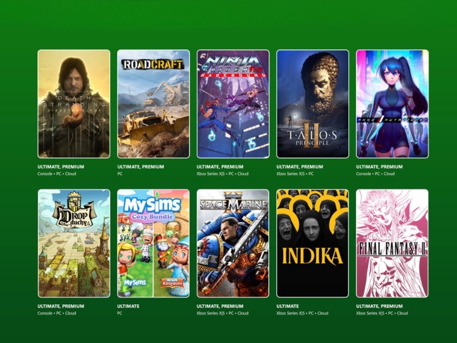 Juegos lanzados en Game Pass, algunos de día uno y otros llegan mucho después de su estreno 