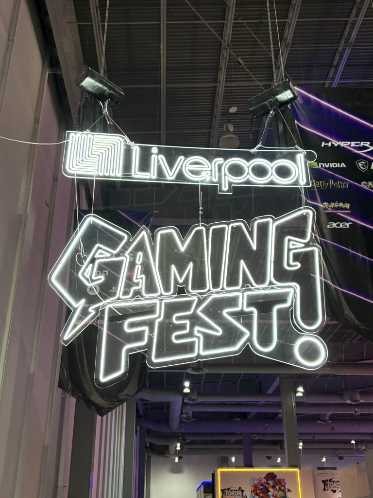 Liverpool Gaming Fest, cartel de bienvenida al evento en su edición 2026 