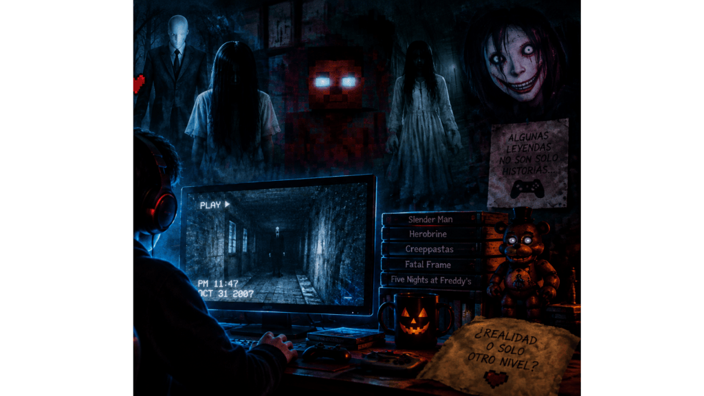 Imagen Generada por Computadora sobre las leyendas urbanas de los videojuegos 